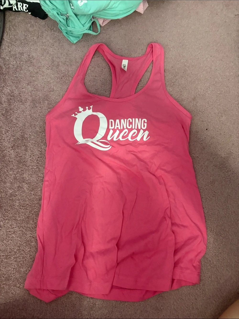Dancing Queen Pink Racerback Tank Top - Picture 1 of 2